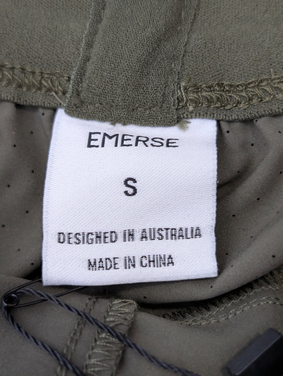 Emerse Performance Training Shorts - Olive Green Men's Size Small - Image 2