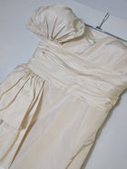 Oscar de la Renta Evening Gown Ivory Silk Taffeta US 10 - Image 2