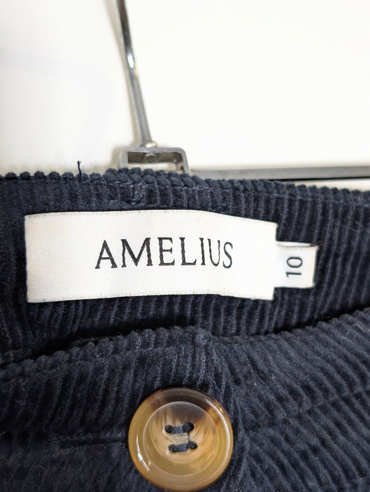 Amelius Corduroy Pants - Navy Blue Women's Size 10 - Image 3