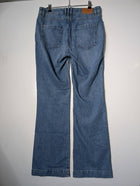 Gerard Darel Mid-Rise Patch Pocket Flare Jeans Blue Denim - Image 2