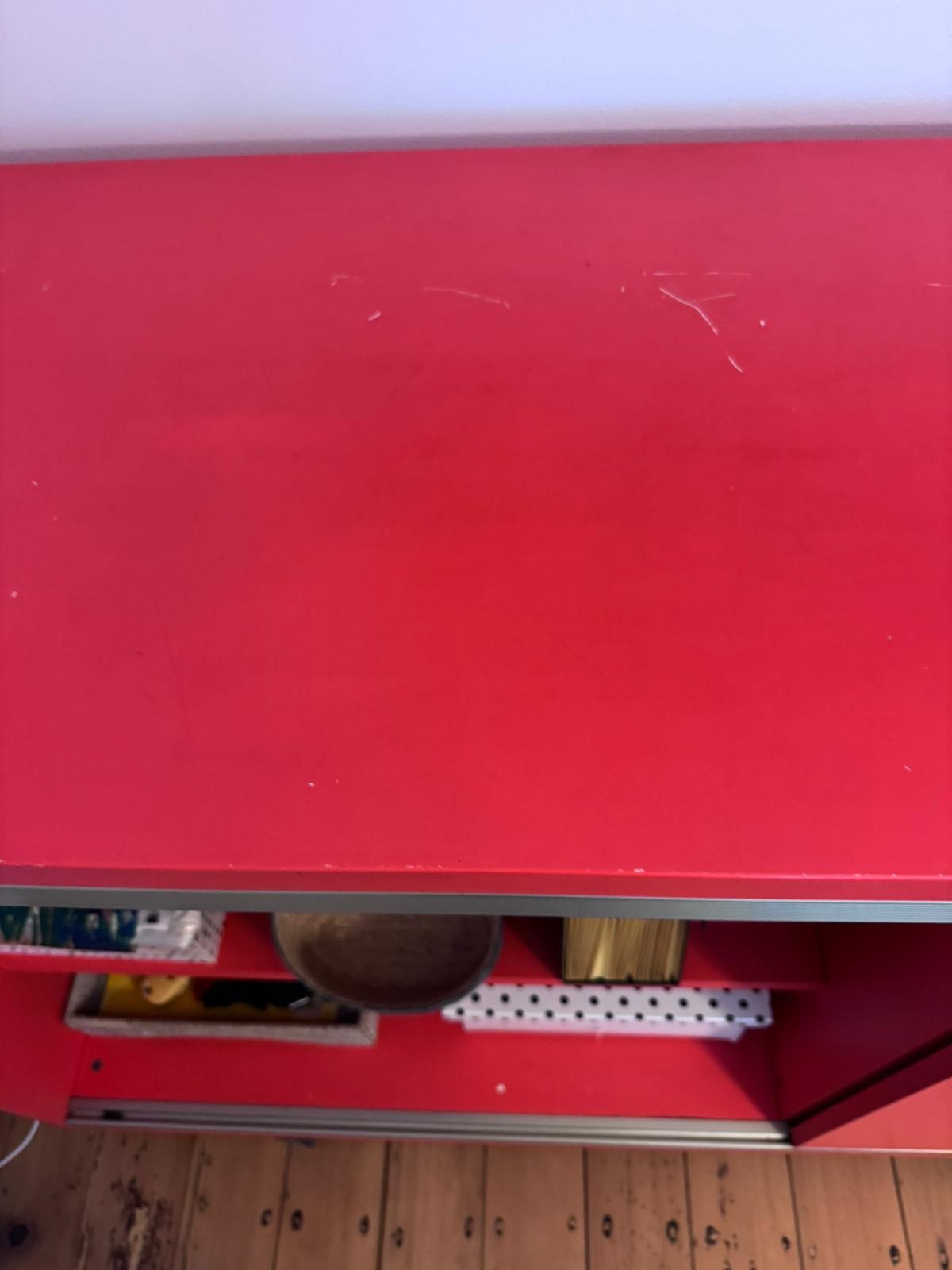 Italian Modular Sideboard Fluro Red Storage Unit Space Furniture  - Image 2