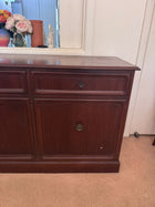 Vintage Walnut Buffet Sideboard 1972 Mid Century Restored By Parker  - Image 1
