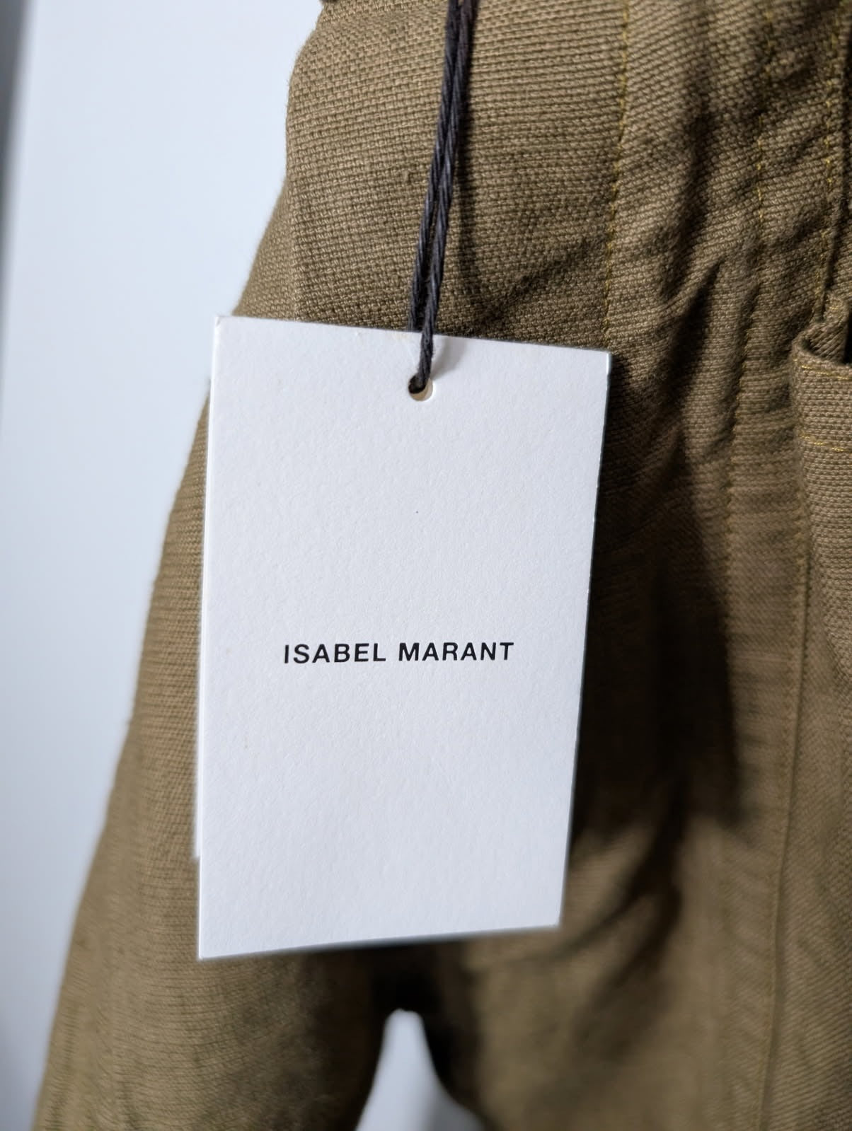 Isabel Marant Utah Trousers - Bronze Linen Blend Size 36 - Image 2