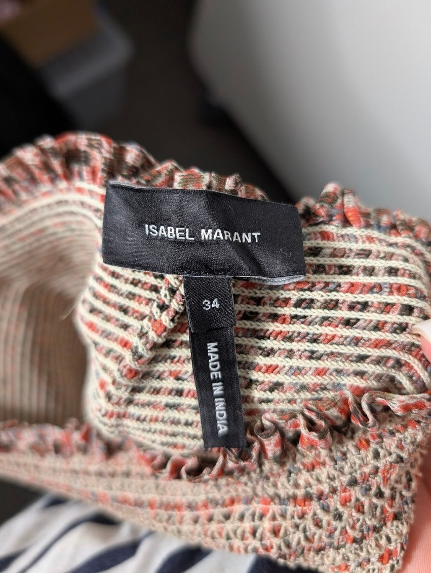 Isabel Marant Silk Maxi Dress - Smocked Tube Top - Size 34 - Image 2