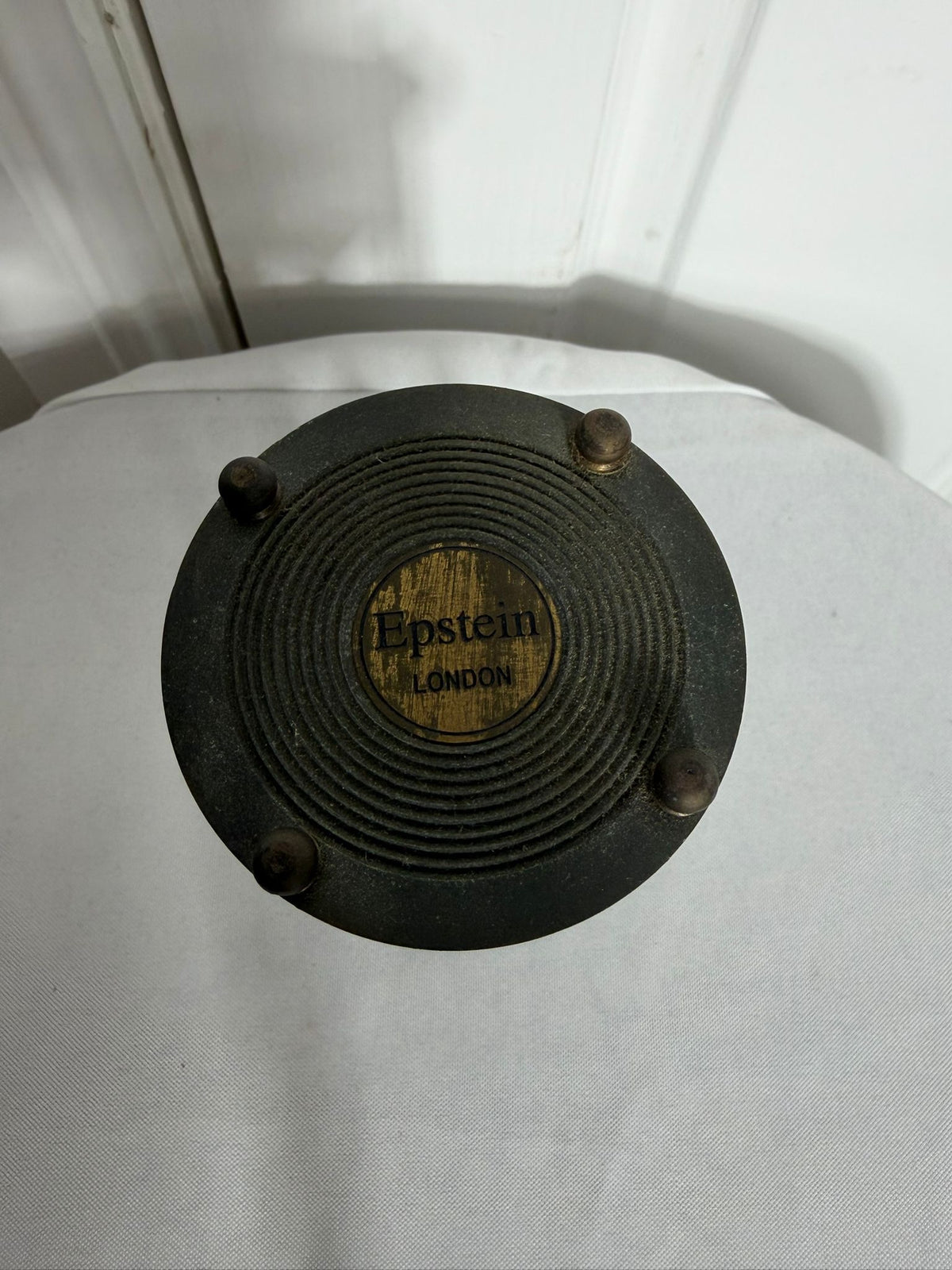 Epstein London Decorative Sand Timer Hourglass Bronze Tone Metal - Image 5