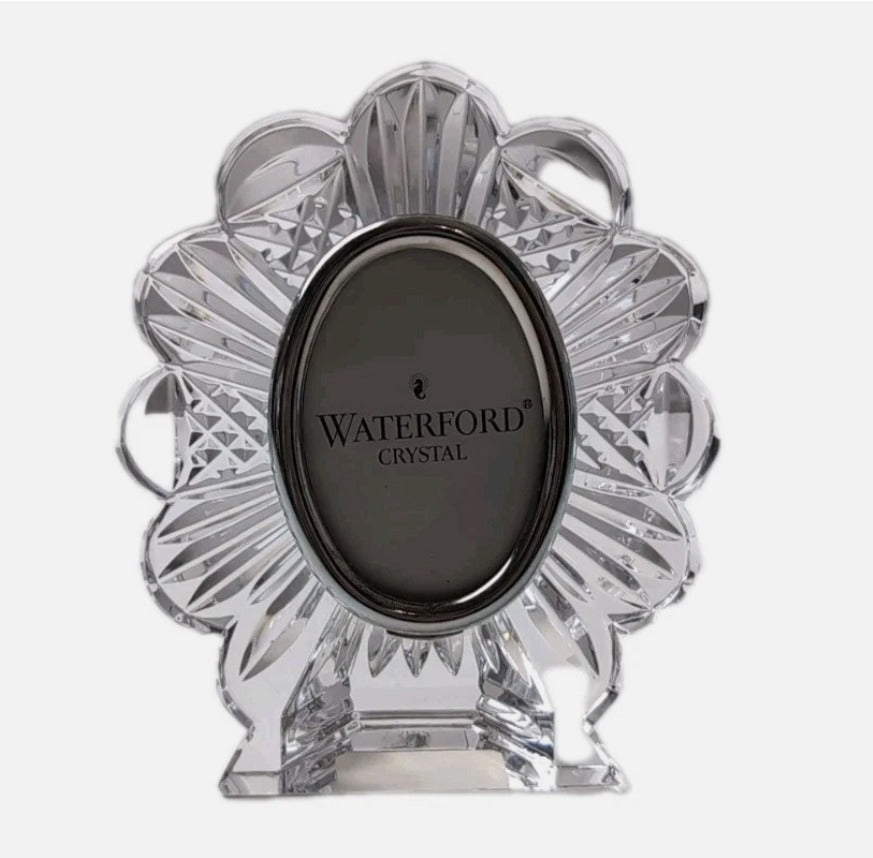 Waterford Crystal Lismore Oval Picture Frame - Signature Cut Crystal - Image 1