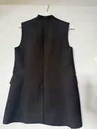 Cue Black Textured Sleeveless Longline Vest Size 10 - Image 2
