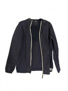 The Academy Brand Men's Lightweight Hooded Windbreaker Jacket - Navy Size Small - Image 1