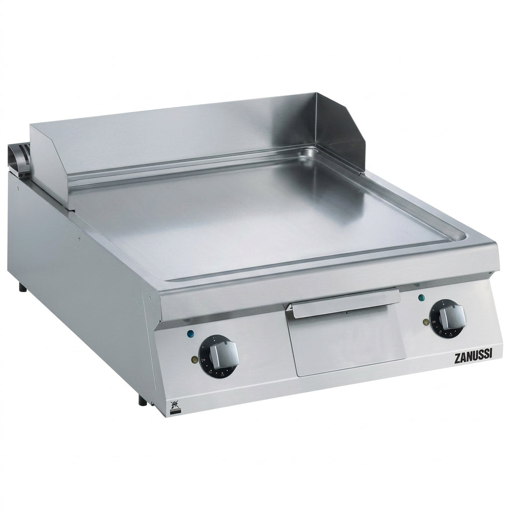Zanussi Professional Electric Fry Top Smooth Chrome Commercial Griddle - Image 1
