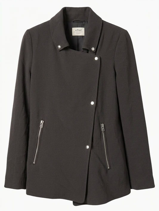 Wilfred Moto Jacket Black Zip Detail Women's XXS - Image 1