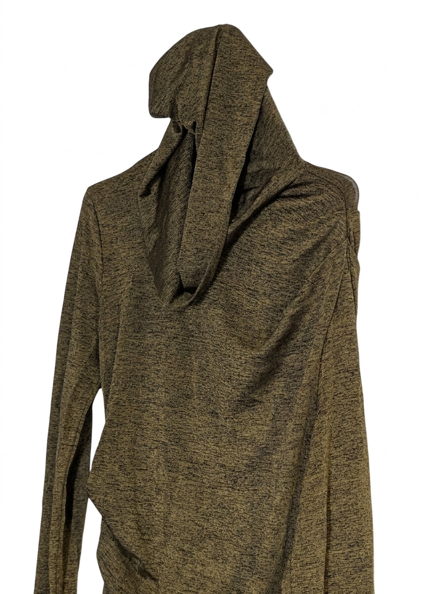 T by Alexander Wang Lightweight Hoodie - Olive Green Heathered Size Medium - Image 1
