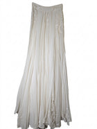Hemant & Nandita Embroidered Cotton Maxi Skirt White - Image 1