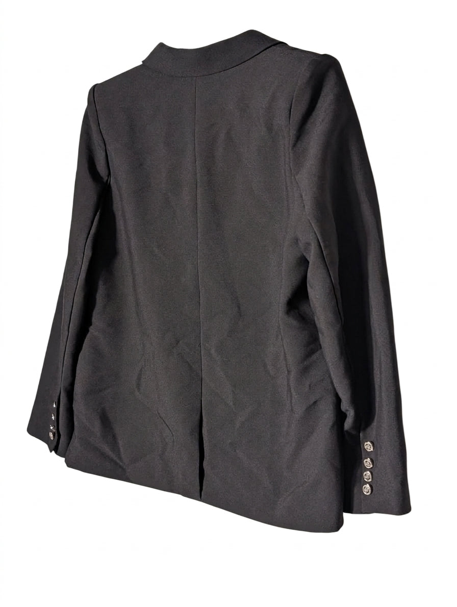 Gordon Smith Double-Breasted Blazer Black Women's Size 10 - Image 2