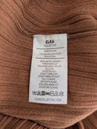 Elka Collective Ribbed Knit Trousers Brown Women's AU 10 - Image 2
