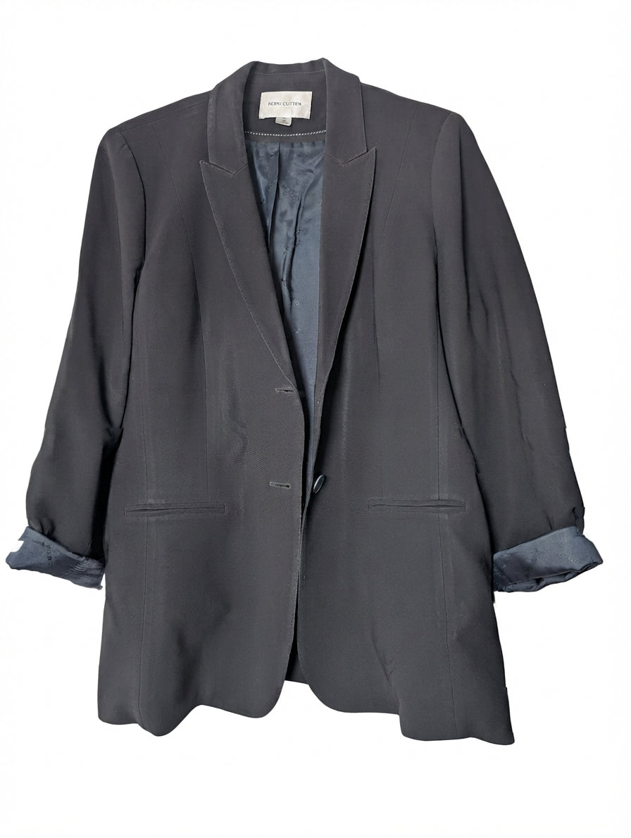 Perri Cutten Blazer Jacket Black Women's AU 16 - Image 1