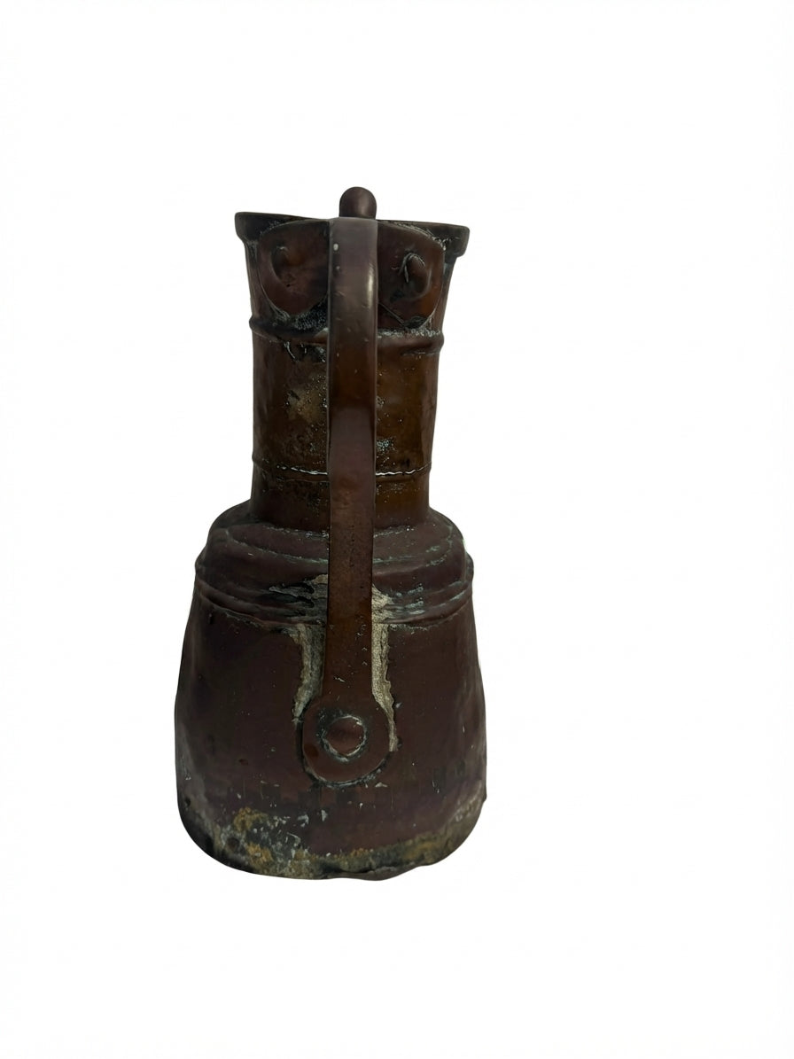 Vintage Hand-Hammered Copper Ewer Water Pitcher Middle Eastern Metalware - Image 1