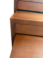 Unbranded Nesting Display Tables Set of 5 Dark Wood Finish - Image 3