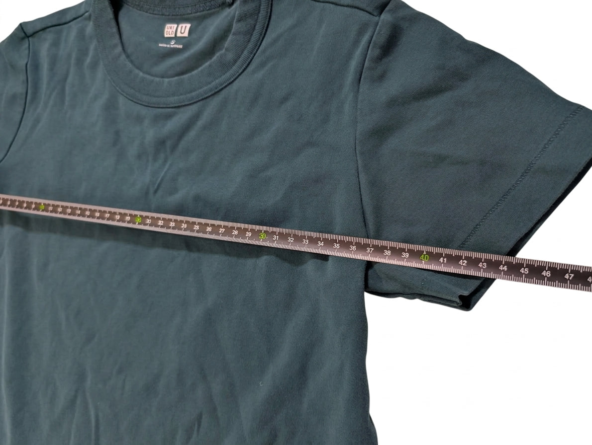 Uniqlo U Crew Neck T-Shirt Dark Green Size S - Image 2
