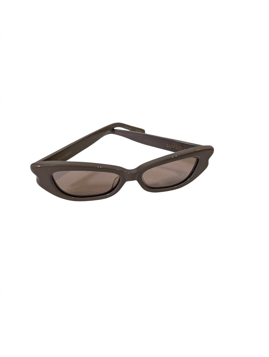 Luv Lou The Gia Sunglasses Brown Handcrafted Acetate Frames