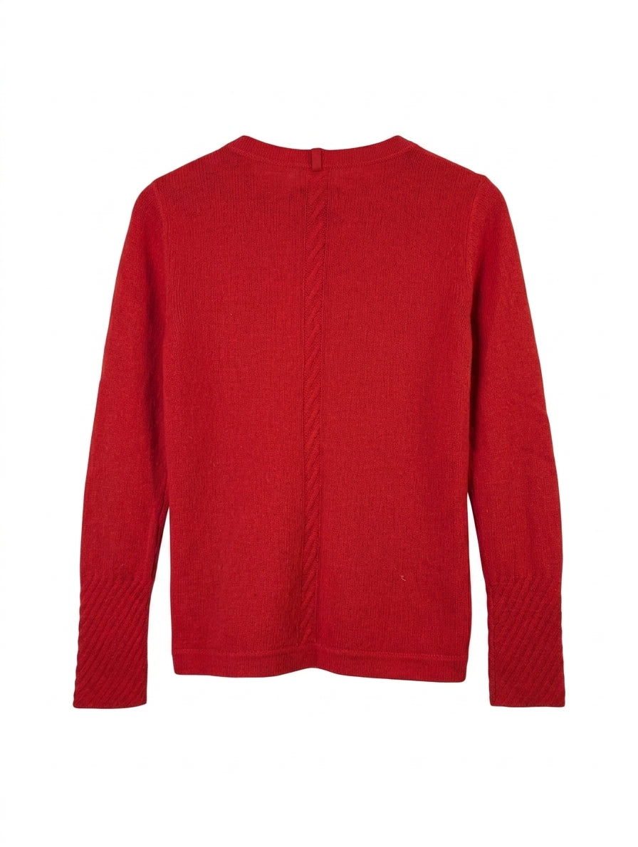 Jigsaw Women's Crewneck Sweater 100% Cashmere Red Size XS - Image 1