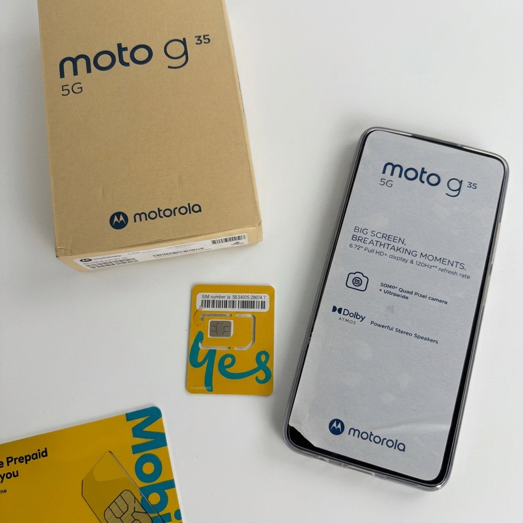 Motorola Moto G35 5G - 128GB Midnight Black Smartphone - Image 1
