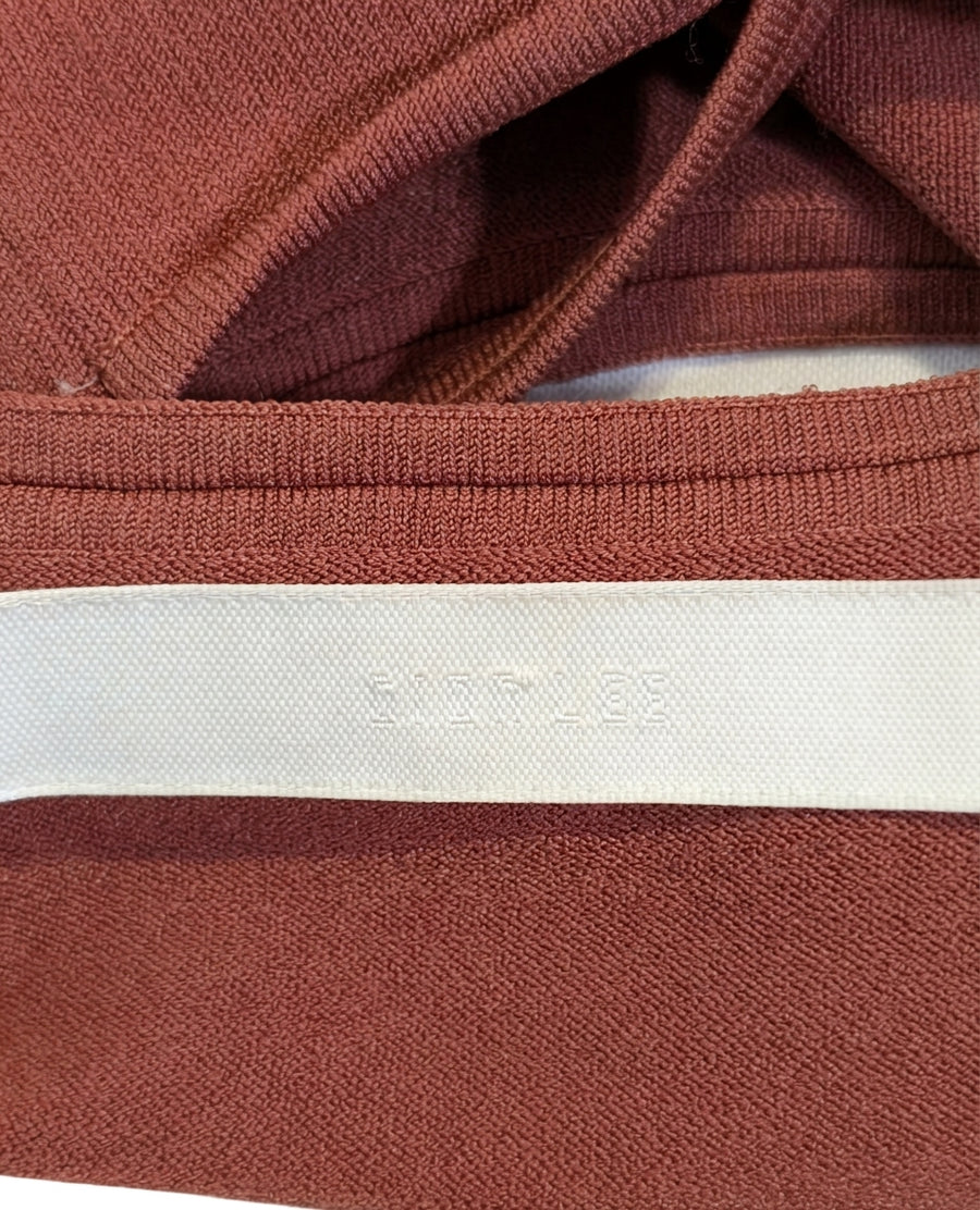 Dion Lee Knit Crop Top Rust Brown Size Small - Image 2