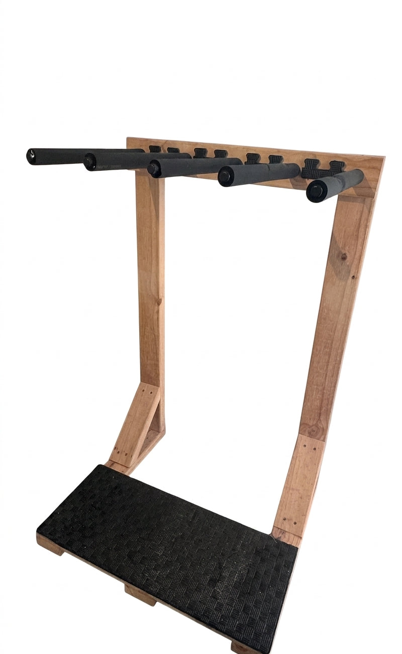 Handmade Wooden Surfboard Storage Rack Holds 4 Boards - Image 1