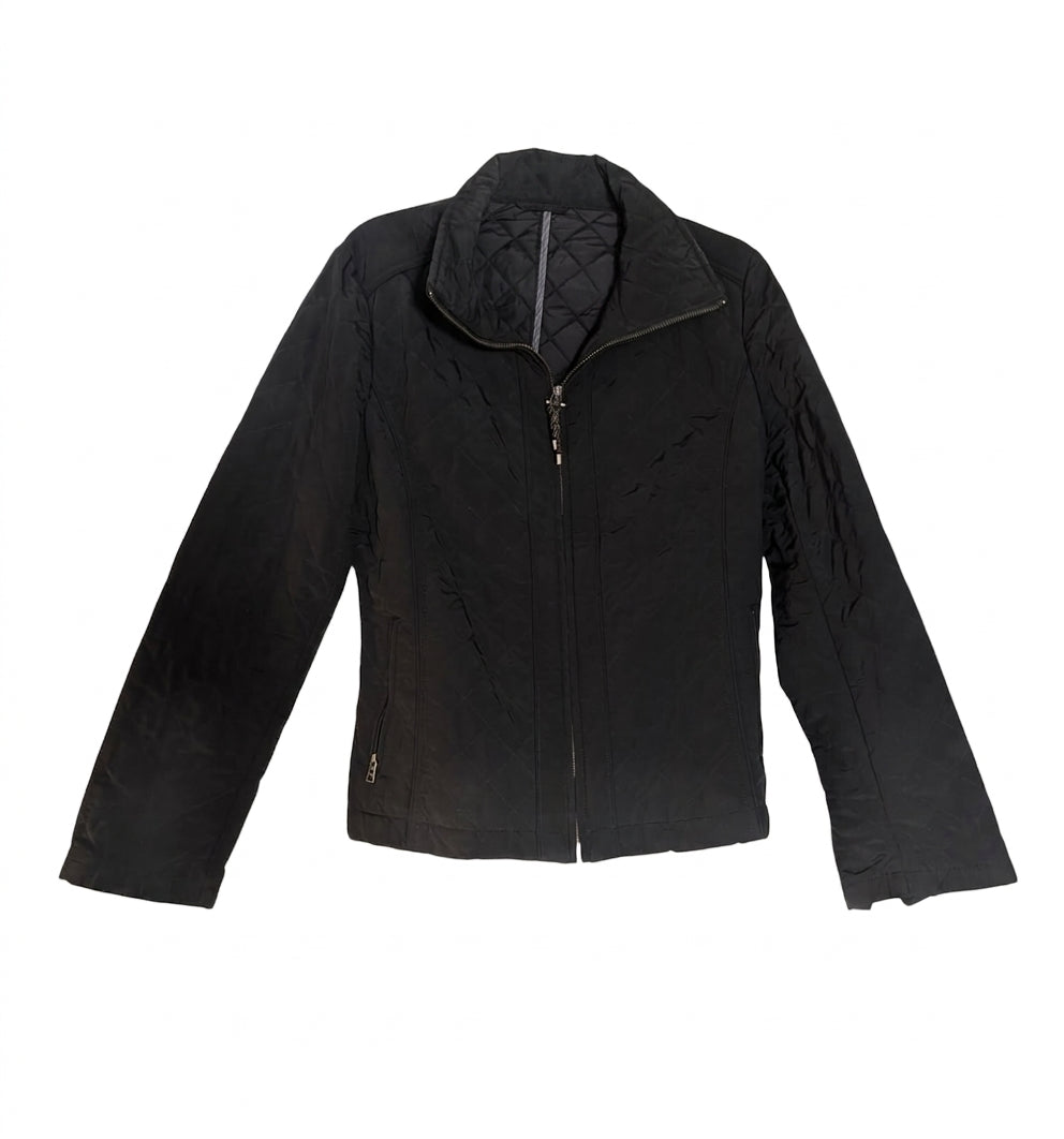 Weekend Max Mara Quilted Lightweight Zip-Up Jacket Black
