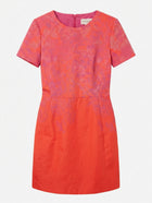 Ginger & Smart Floral Jacquard Shift Dress Pink & Orange AU 12 - Image 1
