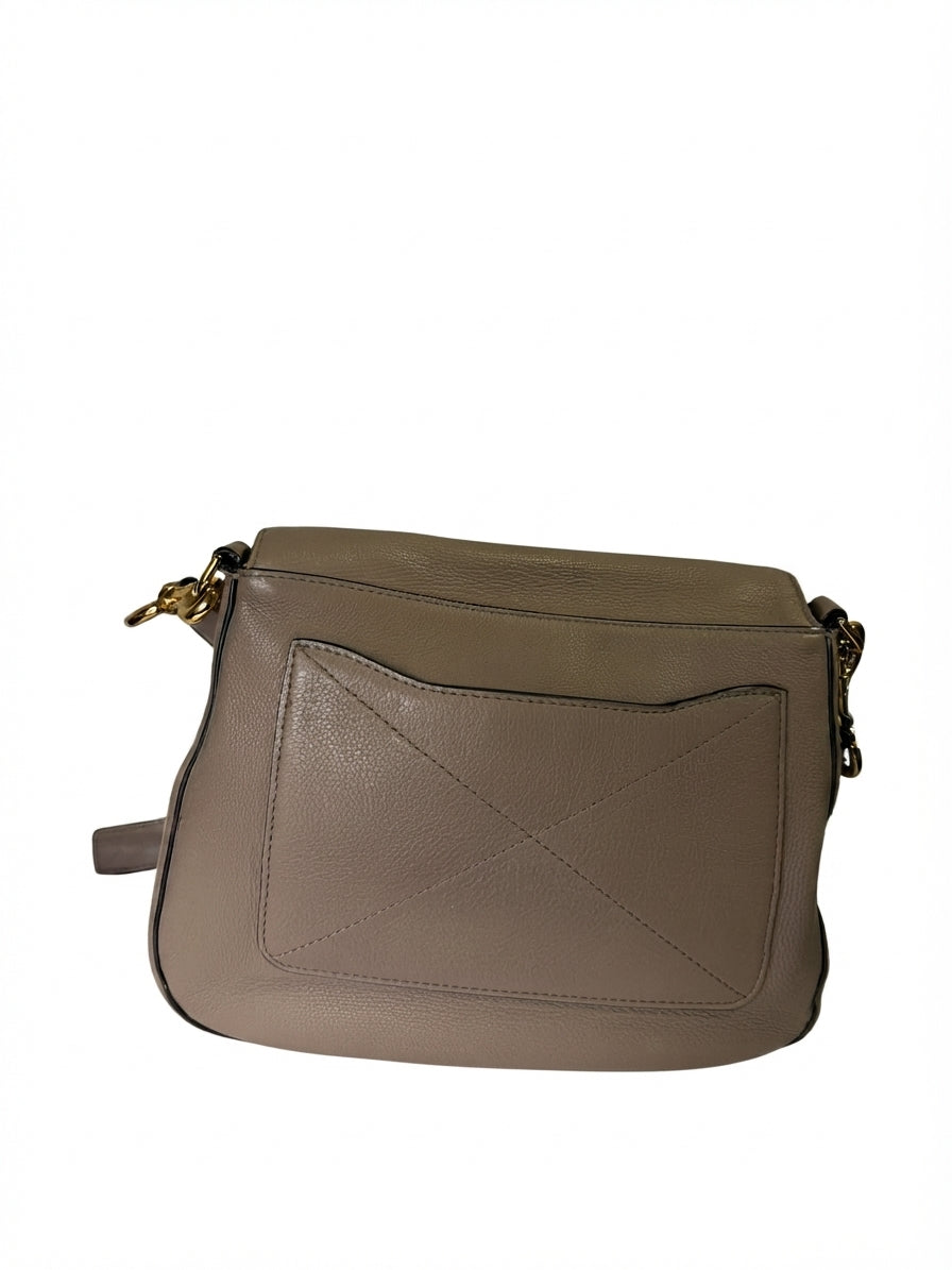Marc Jacobs Recruit Nomad Crossbody Bag Taupe Leather