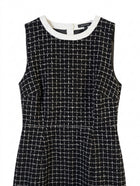 Portmans Sleeveless Tweed Check Dress Black and White Size 10 - Image 1