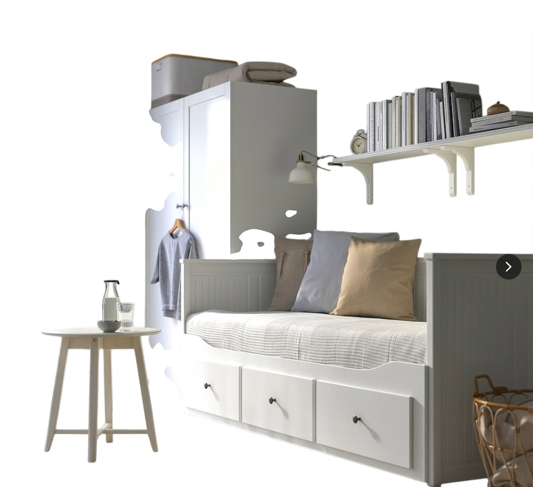 IKEA Hemnes Daybed Frame With 3 Drawers - White - Image 1