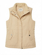 Esprit Padded Quilted Vest Beige Women's XS - Image 1