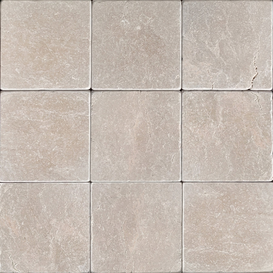 Bottocino Marble Floor Tiles Beige Tumbled 10sqm 100x100mm - Image 1