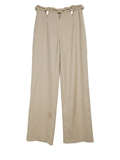 Dion Lee Rope-Detail Trousers Beige Women's Size XS - Image 1