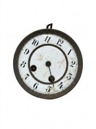 Antique Wooden Mantle Clock Case With Dial And Movement Parts - Image 1