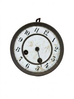 Antique Wooden Mantle Clock Case With Dial And Movement Parts - Image 1