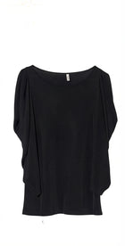 Bianca Dolman Sleeve Top Black Women's Size 12 - Image 1