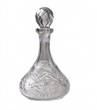 Vintage Cut Crystal Glass Decanter - Hobstar & Pinwheel Pattern - Image 1