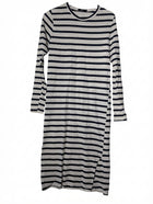 Bassike Women's Long Sleeve Striped Midi Dress Size XS - Image 1