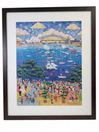 Narelle Wildman Sydney Harbour Framed Art Print Signed & Authenticated - Image 1
