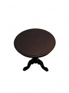 Vintage Style Round Pedestal Accent Table - Black Side Table - Image 1