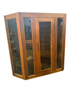 Corner Infrared Sauna Room with Digital Monitor and Audio System - Image 1