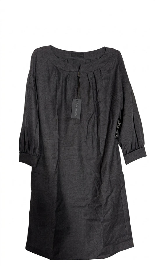 Derek Lam Virgin Wool Shift Dress - Banker Grey Size 38 - Image 1