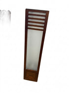 Japanese Style Floor Lamp Wood and Frosted Glass Minimalist - Image 1