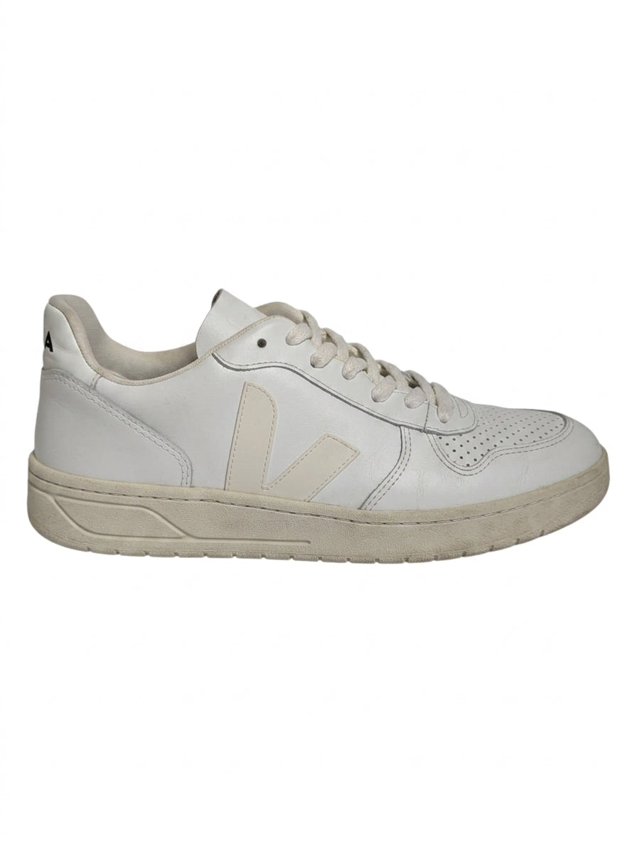 Veja V-10 Leather Sneakers White EU 41 US 8 - Image 1