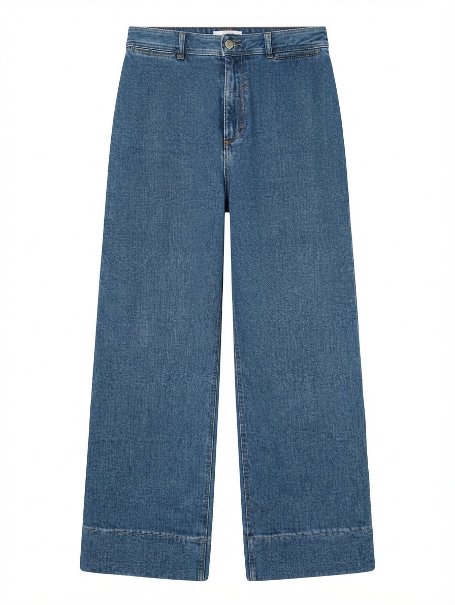 Thrills Wide Leg Denim Jeans Blue Women's AU 14 - Image 1