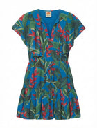 Farm Rio Dream Garden Mini Dress Tropical Floral Print Size S - Image 1