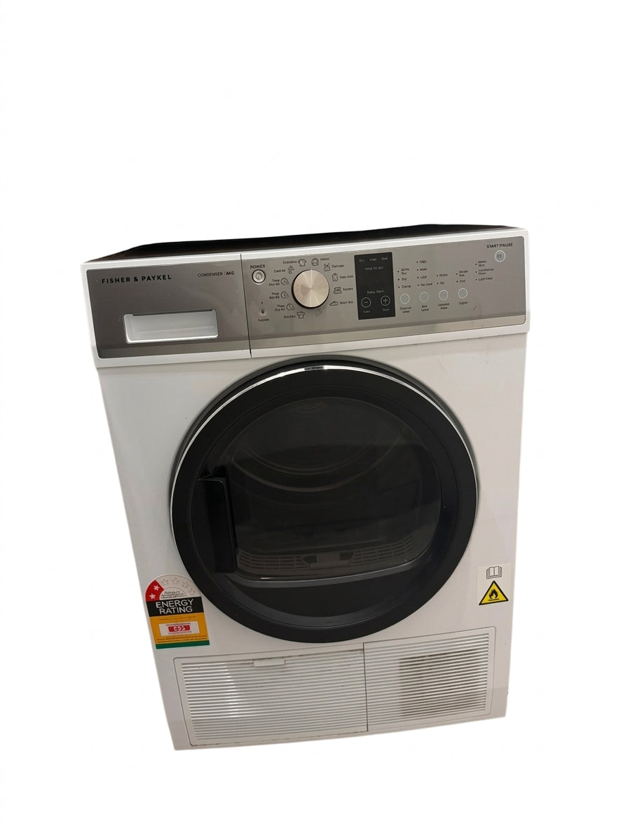 Fisher & Paykel 8kg Condenser Dryer DE8060P+ White - Image 1