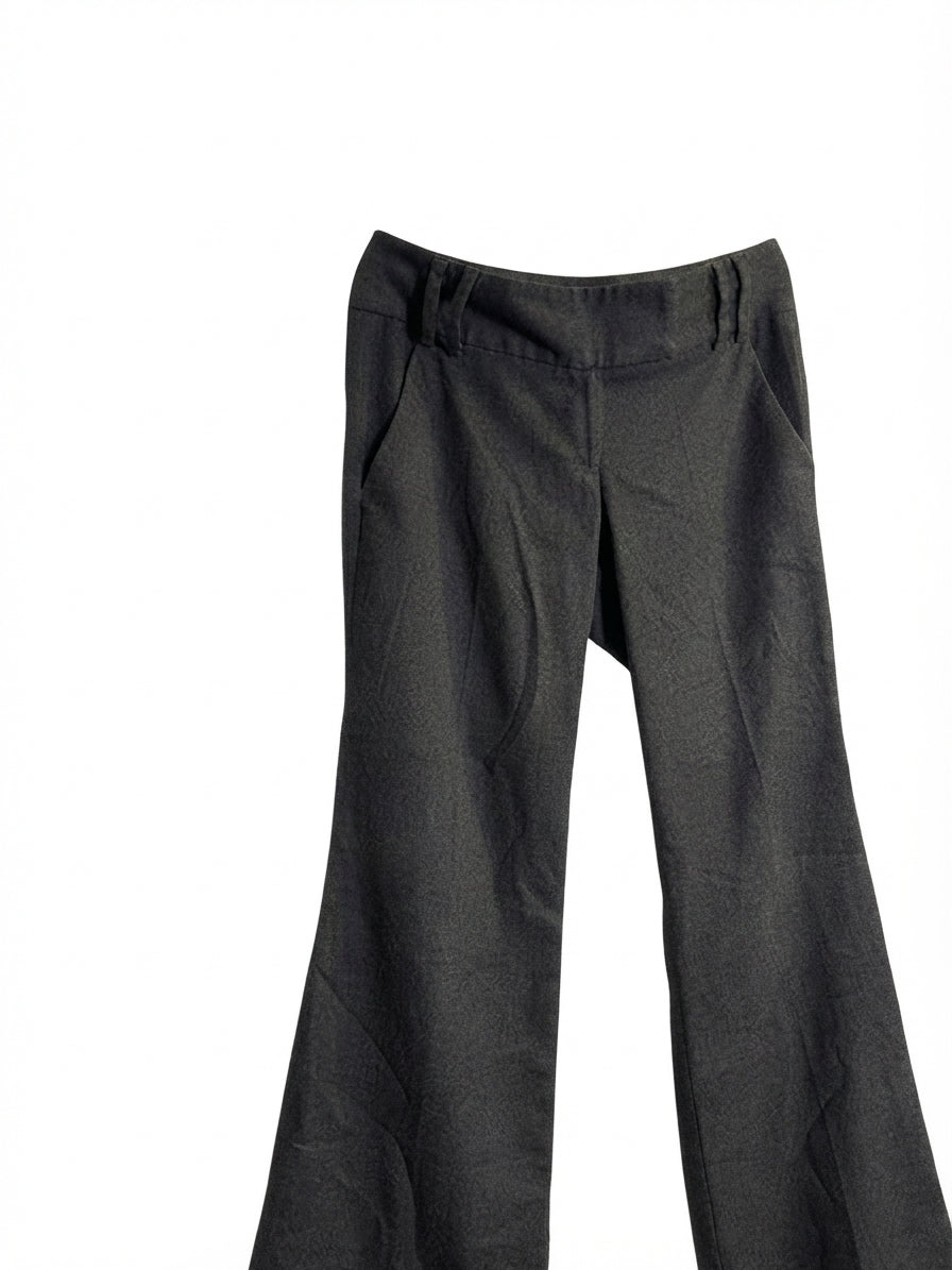 Atmosphere Low-Rise Flare Trousers Grey UK 8 - Image 1